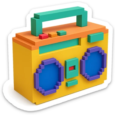 boombox sticker