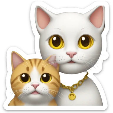 Cat with remon sticker