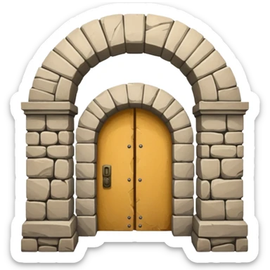 arch in a doorway sticker