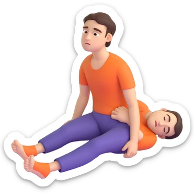 emoji of person dragging feet, eyes half-closed, shoulders slumped, radiating laziness and lack of motivation, possibly with small couch or blanket in background sticker