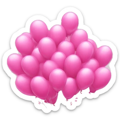 Pink celebration sticker