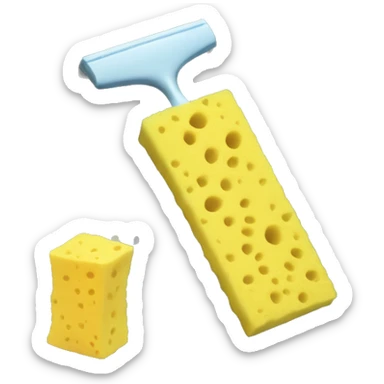 sponge cleaning blackboard sticker