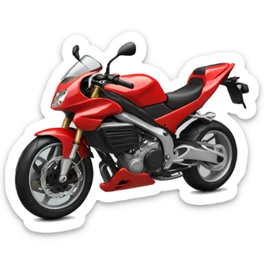Red sports bike sticker