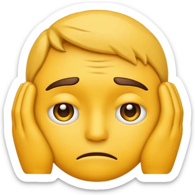 stress emoji sticker