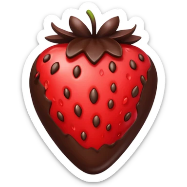 Chocolate dipped strawberries  sticker