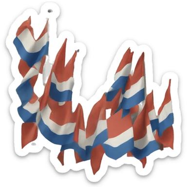 flag of the city of general salgado sticker