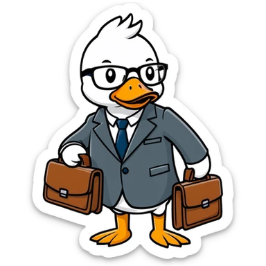 Pato actuario  sticker