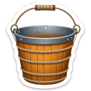 Bucket with Rope sticker