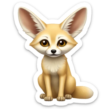 Fennec fox sticker
