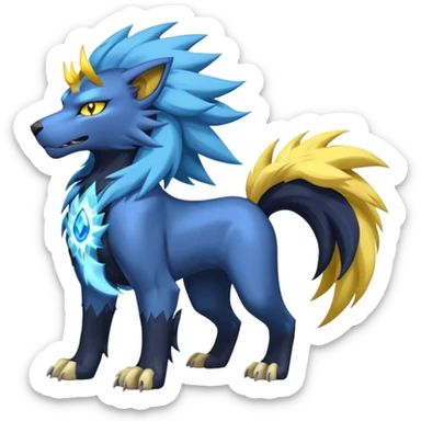 Luxray-Manectric-Raikou-Solgaleo-fusion sticker