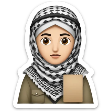 Palestine protestor sticker