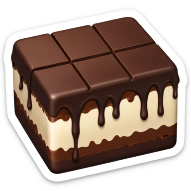 dark chocolate split sticker