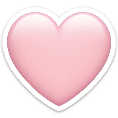 light pink heart sticker