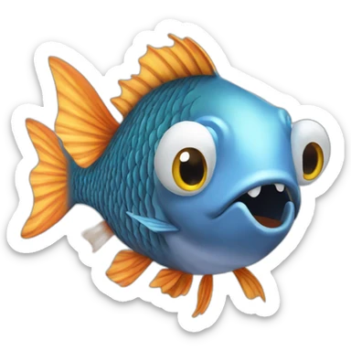 fish-explode sticker