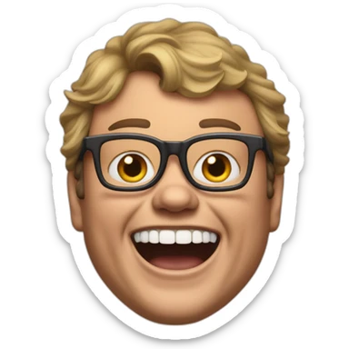 Allan Carr with giant bucked front teeth sticker