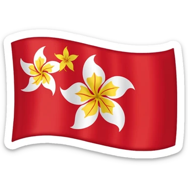 Hong Kong Flag sticker