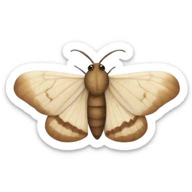Moth sticker