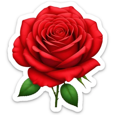 Red rose symbol of the Social Democratic Party of Germany sticker