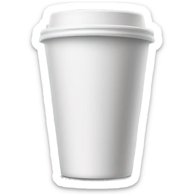 double styrofoam cup  sticker