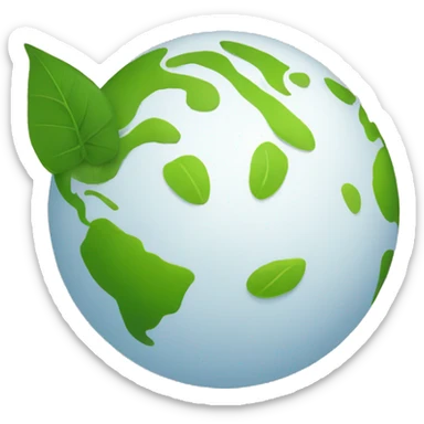 create an emoji that represents the concept of sustainability  sticker