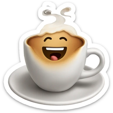 Coffee in a coffee shop sticker