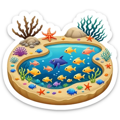 Tide pools sticker