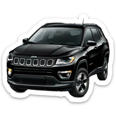 All black jeep compass sticker