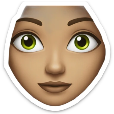 Tia Green eyes sticker