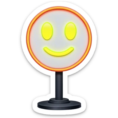 neon outline signboard sticker