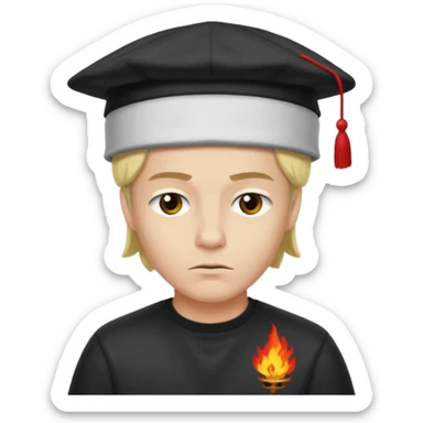 Make Dustin Henderson from Stranger Things with helfire club shirt and thinking cap sticker