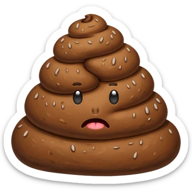 Painful poop sticker