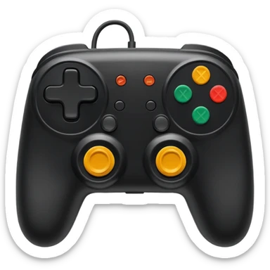 game controller for multiplayer session with 2 persons sticker