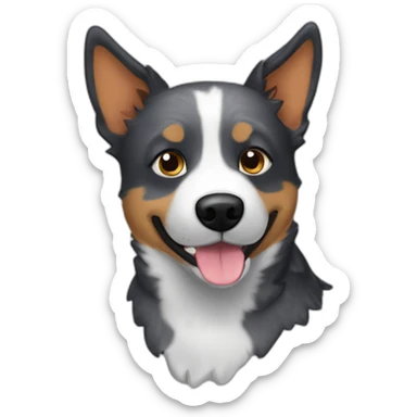 Blue heeler catle dog sticker