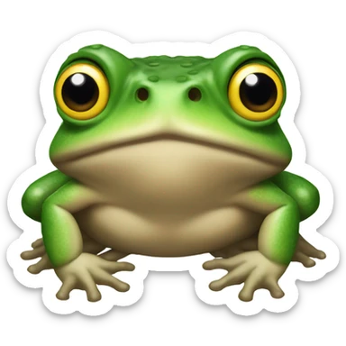 Toad croak sticker