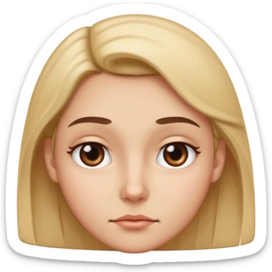 side eye on face sticker