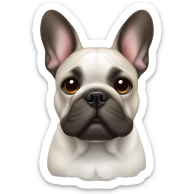brindle french bulldog sticker