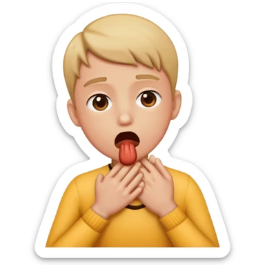 choking myself emoji sticker