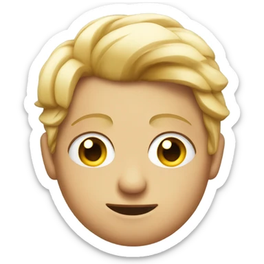 Rolls eyes to the side unimpressed sticker