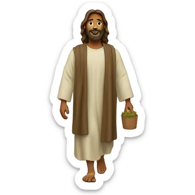 Walking with Jesus sticker