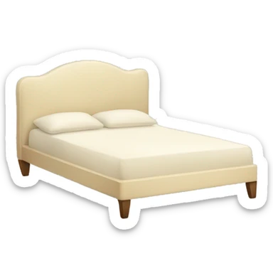 Cream colored bed sticker