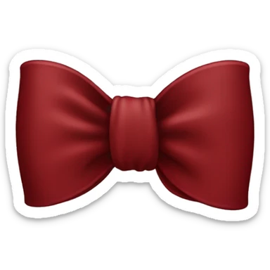 Dark red iPhone bow sticker
