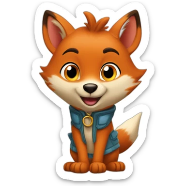 chipeur le renard de dora lexploratrice sticker