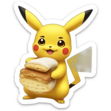 Pikatchu qui pete un éclair sticker