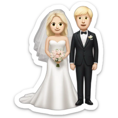 Louie smith and Boris Johnson get married sticker