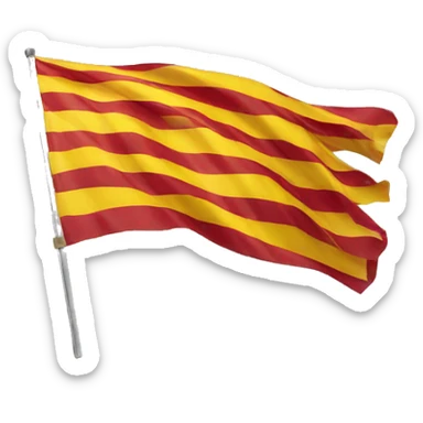 Catalonia flag sticker