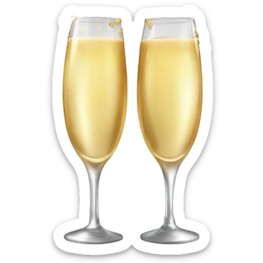 2025 New Years Eve Champagne sticker