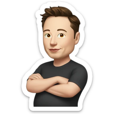 Pregnant Elon musk sticker