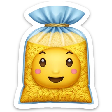 yellow rice in a packet sticker