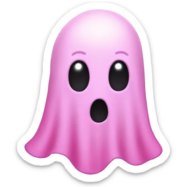 Pink ghost  sticker