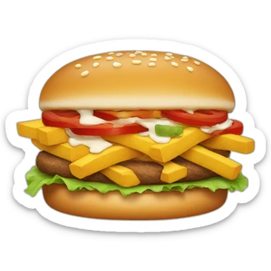 Fast food restaurant sticker